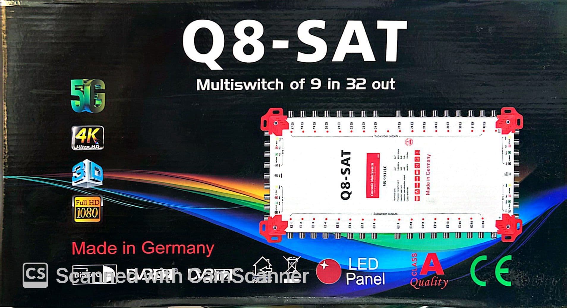 صورة الخدمة: نظام توزيع Q8-SAT ألماني - ستلايت الرجاء